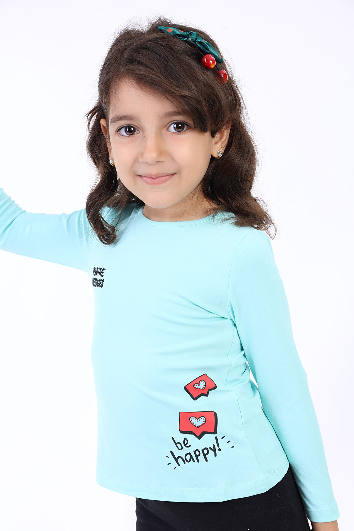 Toontoy Kız Çocuk Baskılı Tişört