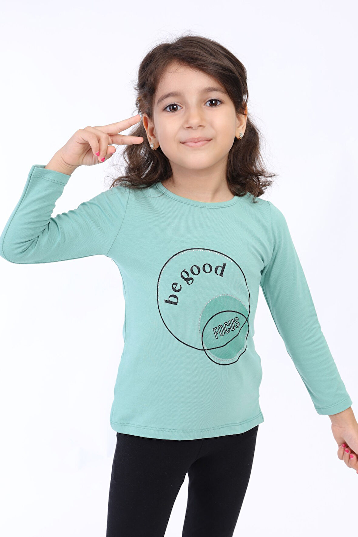 Toontoy Kız Çocuk Baskılı Tişört