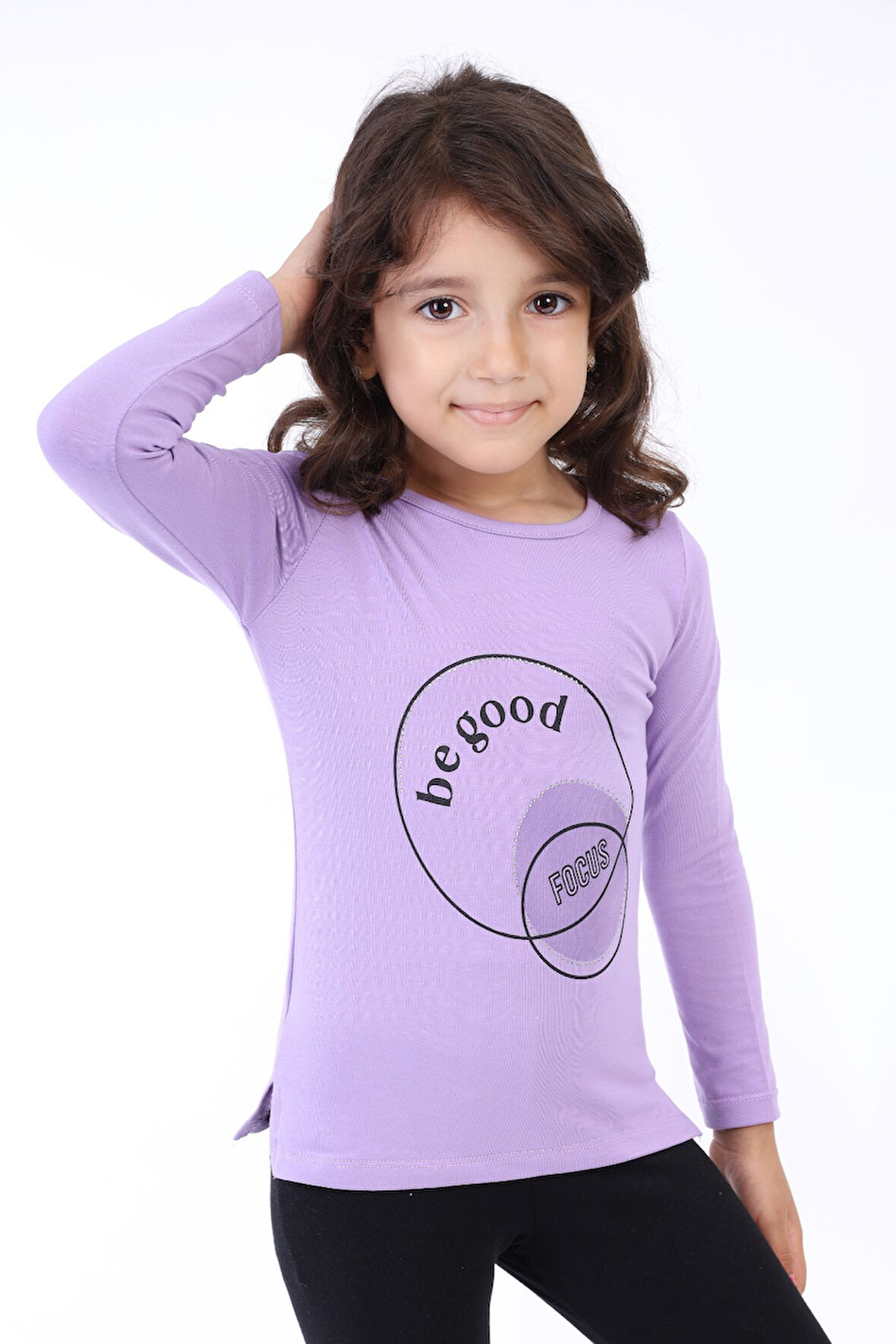 Toontoy Kız Çocuk Baskılı Tişört