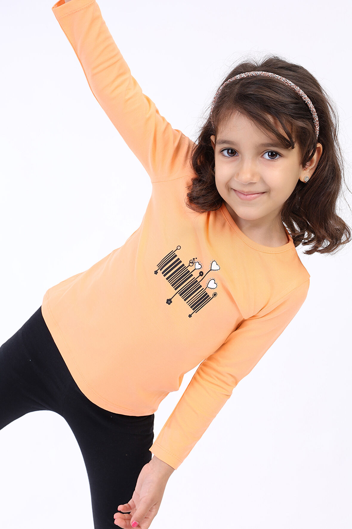 Toontoy Kız Çocuk Baskılı Tişört