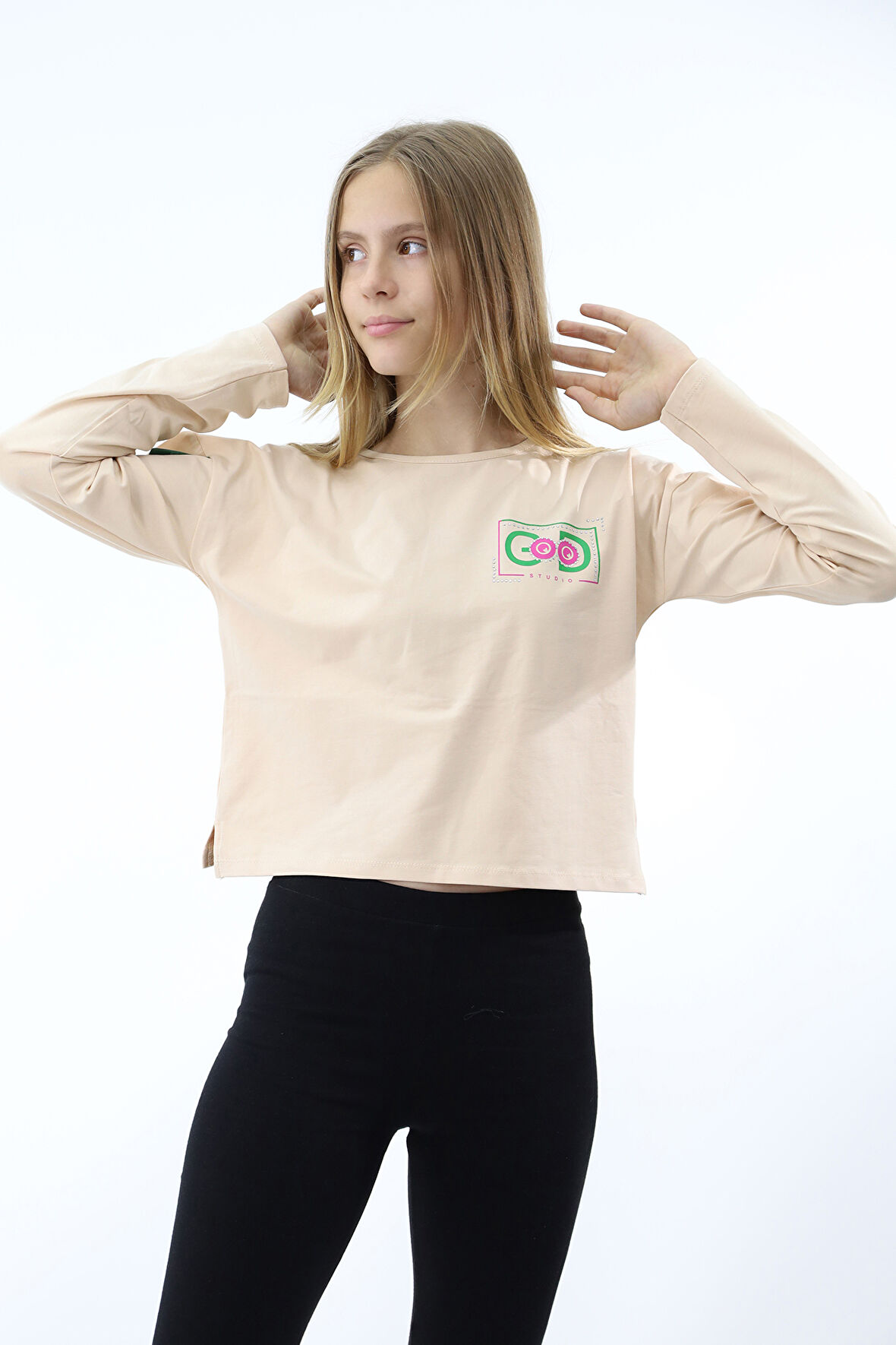 Toontoy Kız Çocuk Baskılı Tişört