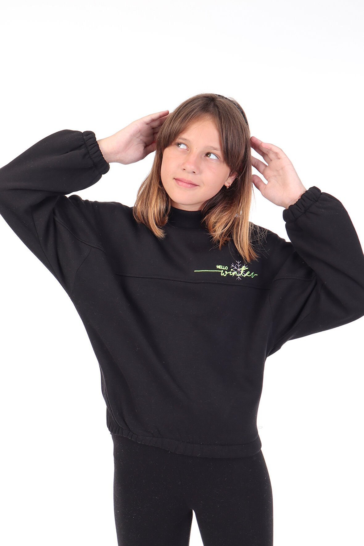 Toontoy Kız Çocuk Nakışlı Sweatshirt