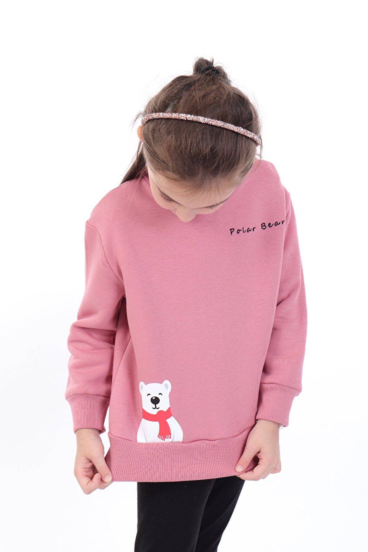 Toontoy Kız Bebek Baskılı Sweatshirt