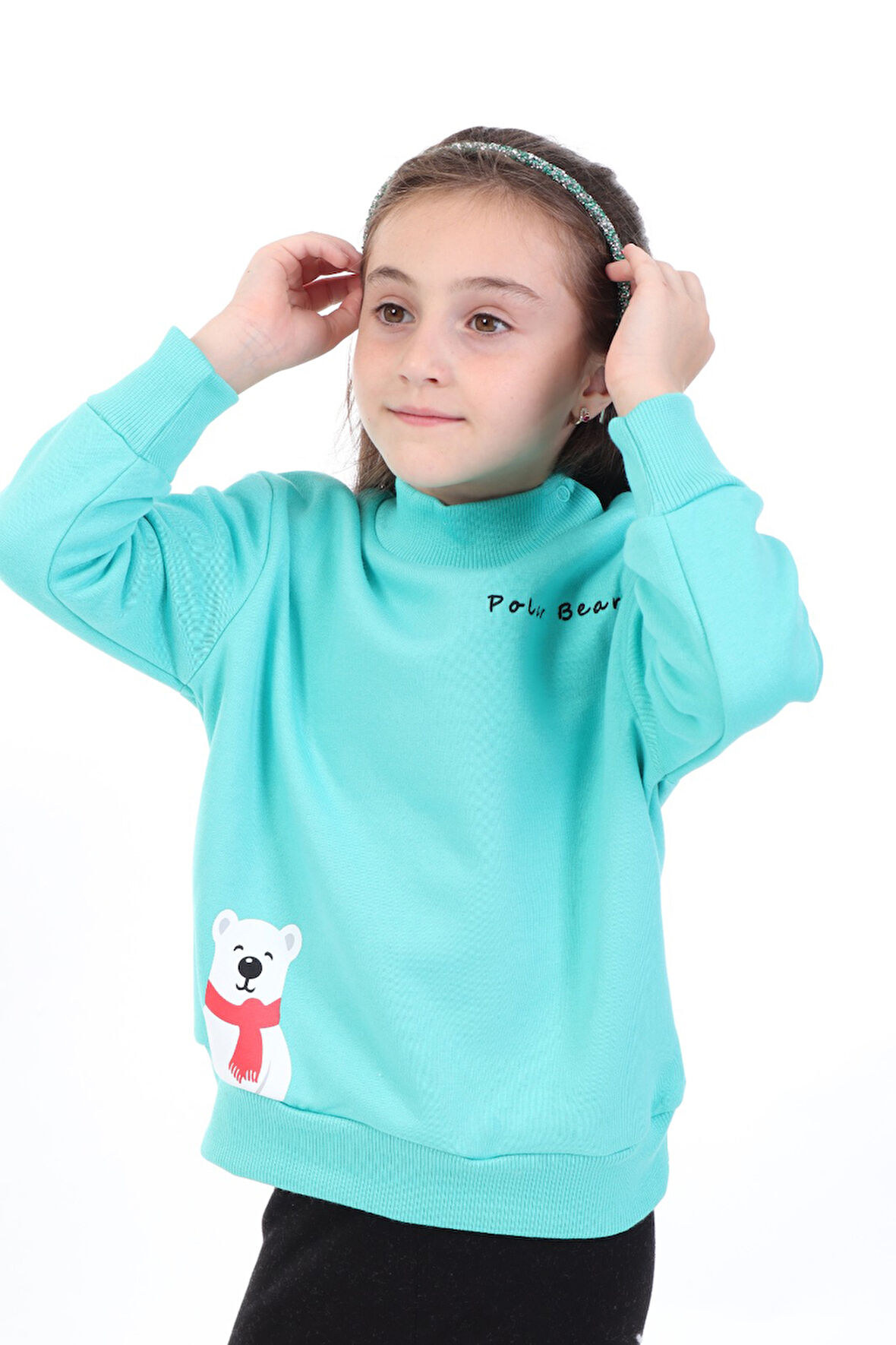 Toontoy Kız Bebek Baskılı Sweatshirt