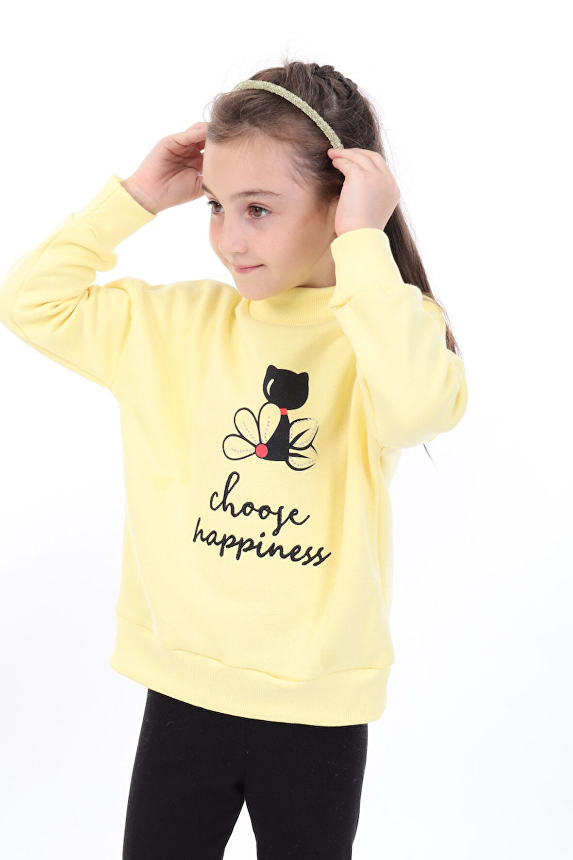 Toontoy Kız Bebek Baskılı Sweatshirt