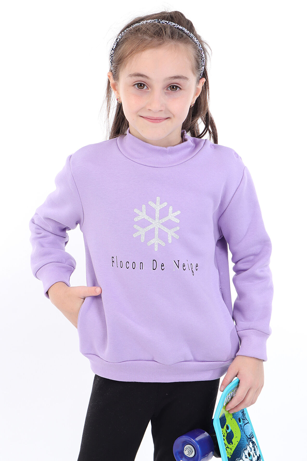 Toontoy Kız Bebek Baskılı Sweatshirt