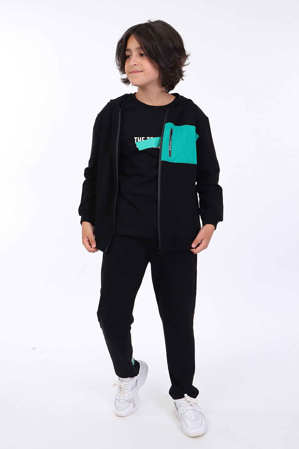 Toontoy Erkek Çocuk 3lü Baskılı Eşofman Takım