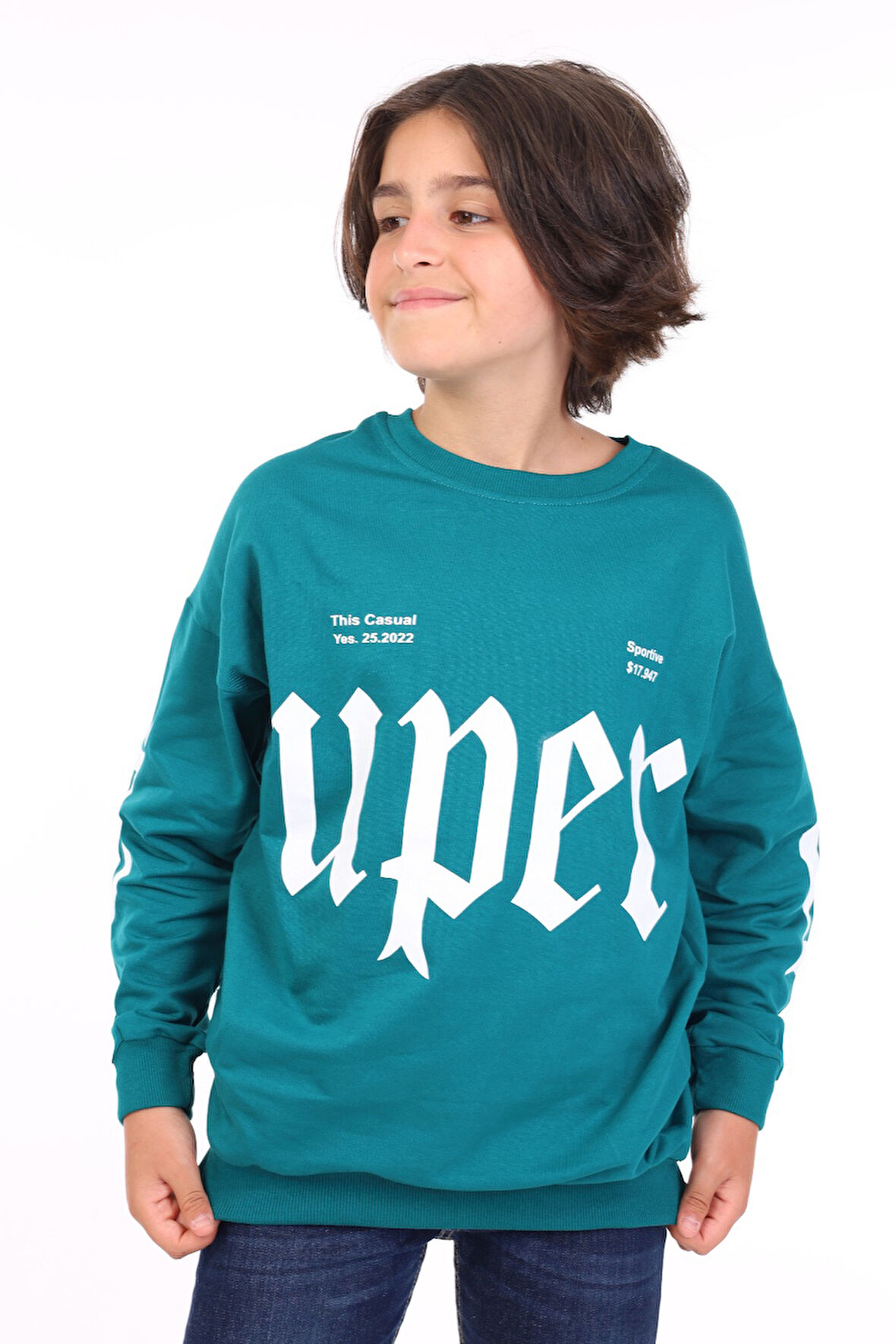 Toontoy Erkek Çocuk Baskılı Sweatshirt