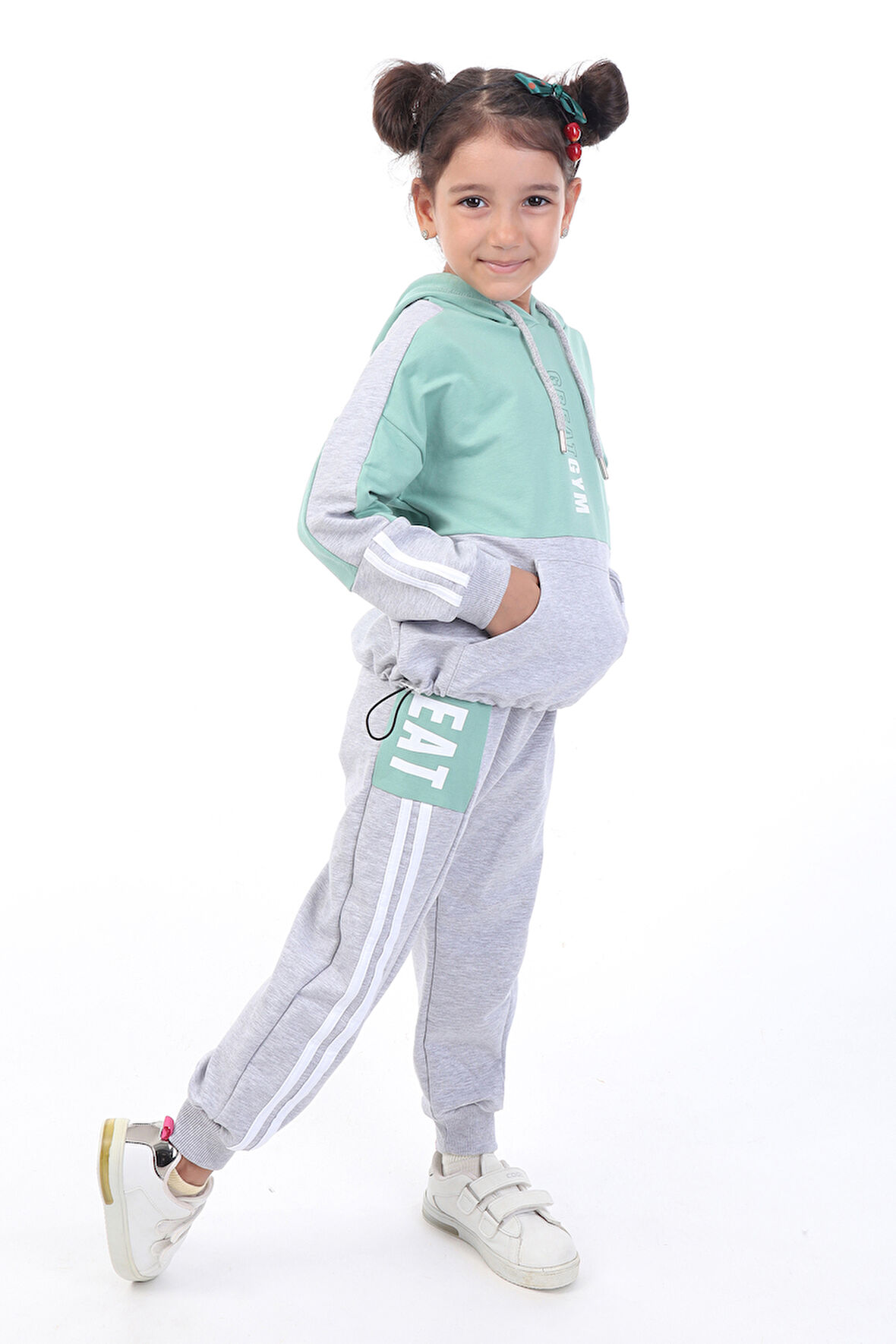 Toontoy Kız Çocuk Baskılı Eşofman Takım