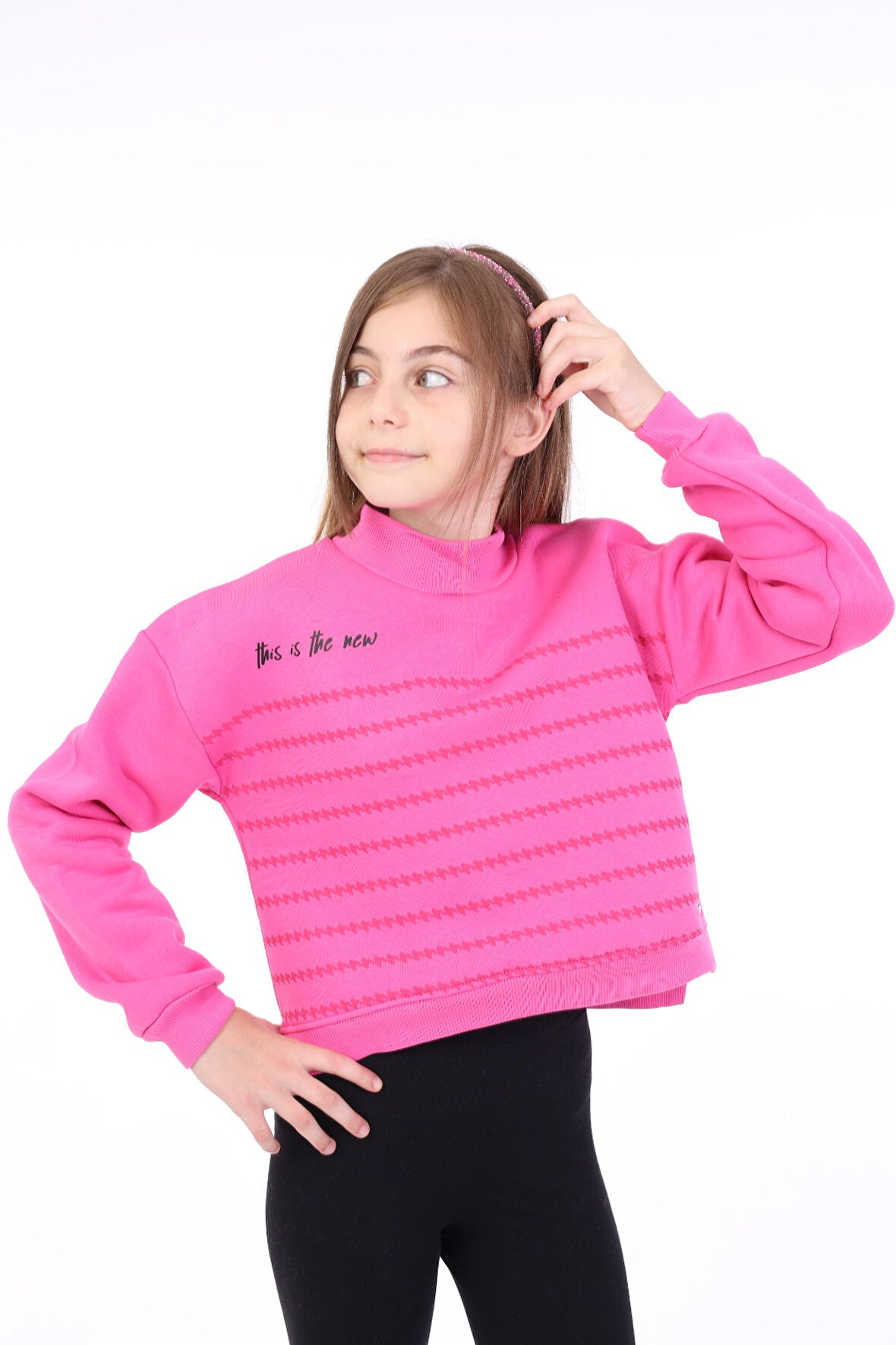 Toontoy Kız Çocuk Baskılı Sweatshirt