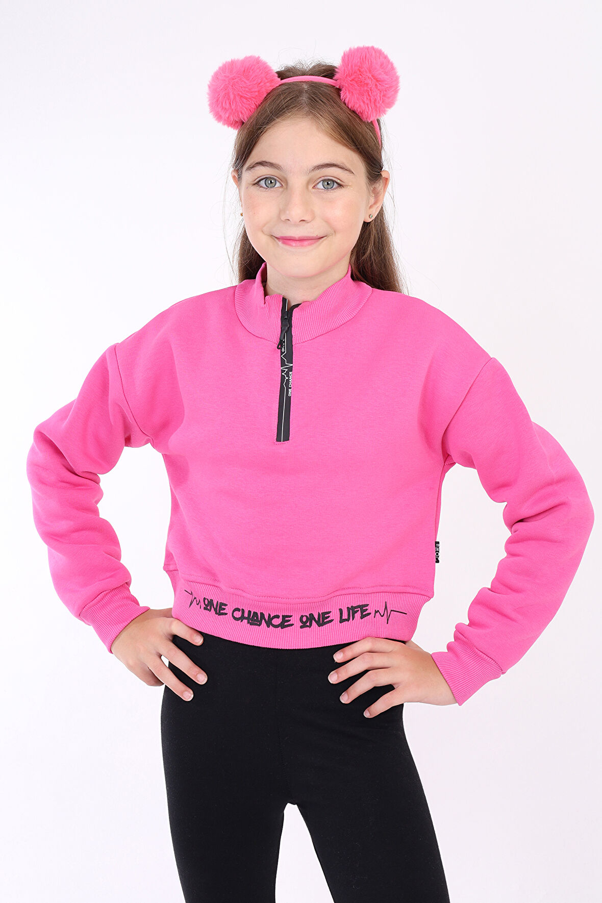 Toontoy Kız Çocuk Baskılı Sweatshirt