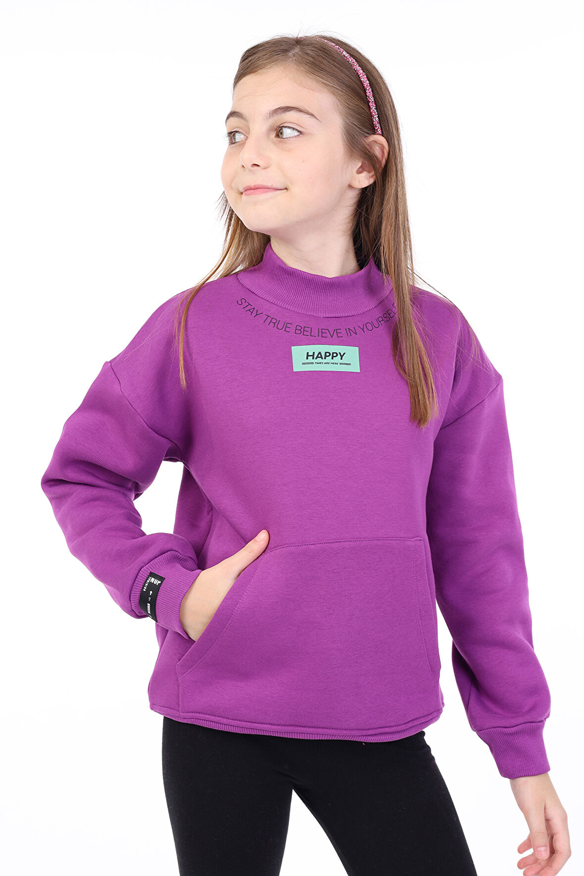 Toontoy Kız Çocuk Baskılı Sweatshirt