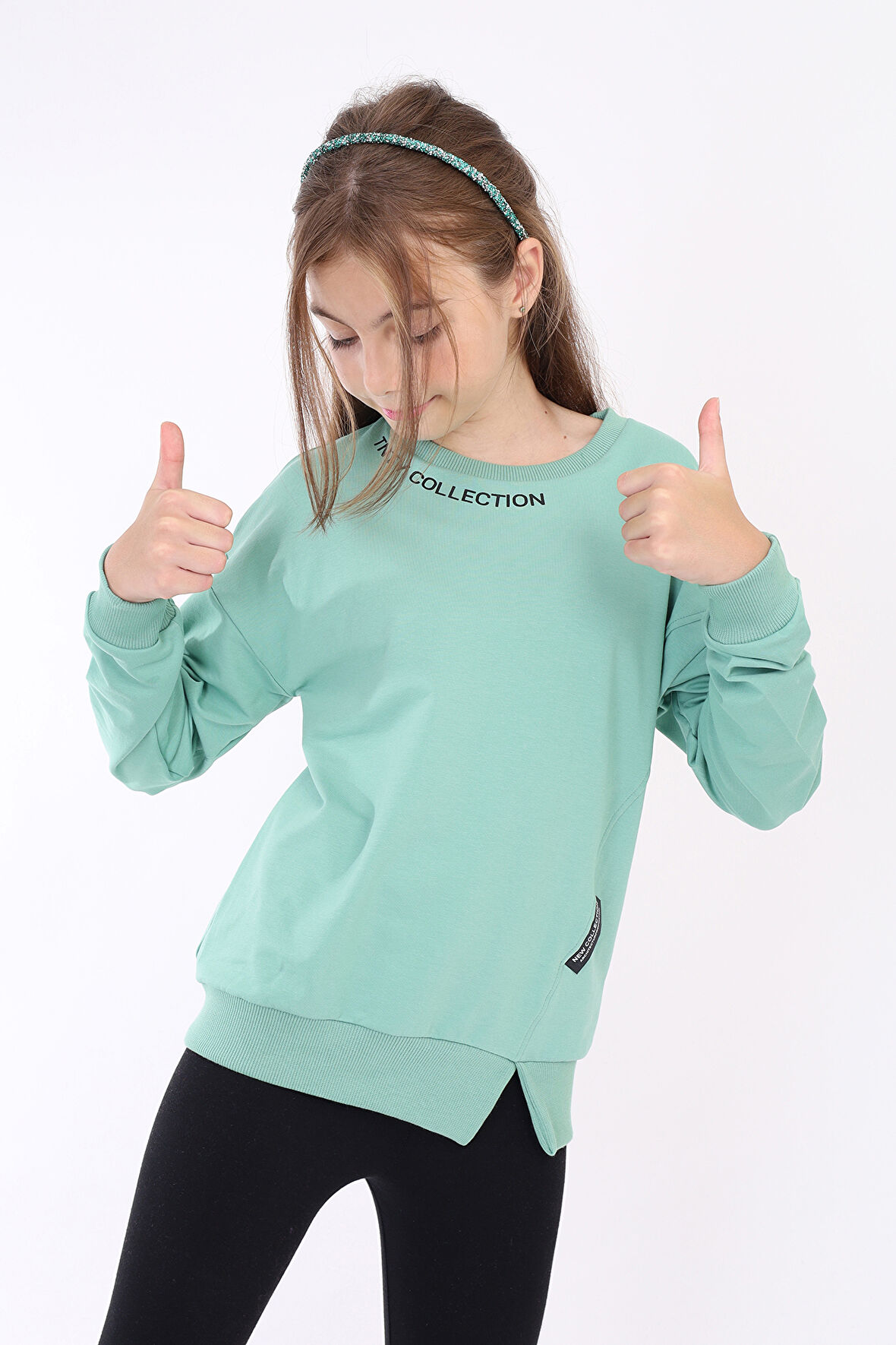 Toontoy Kız Çocuk Baskılı Sweatshirt