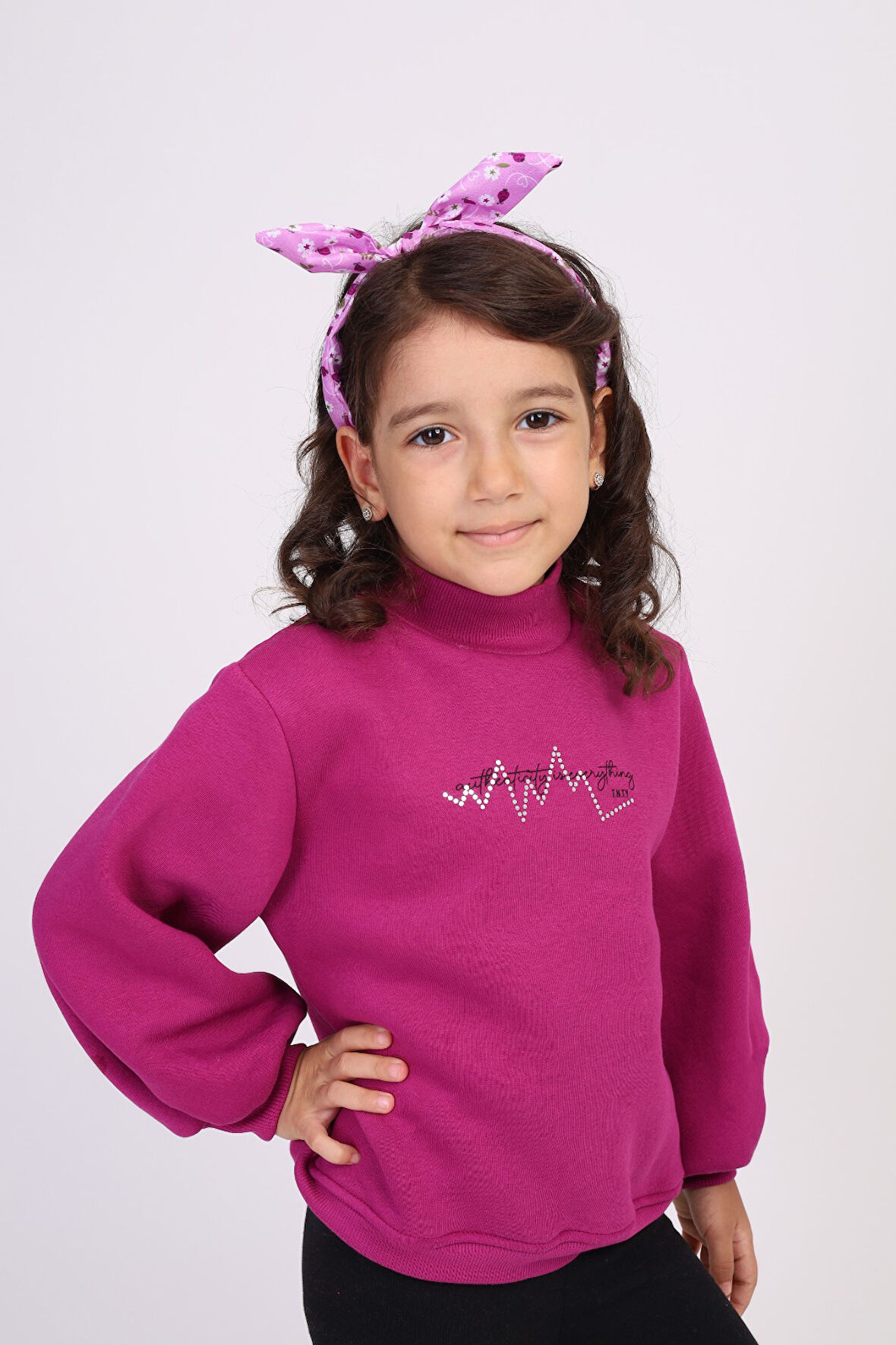 Toontoy Kız Çocuk Baskılı Sweatshirt