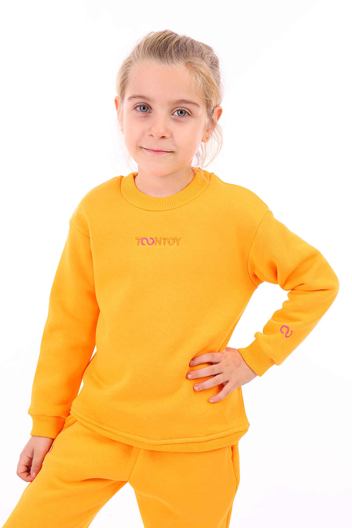 Toontoy Kız Çocuk Nakışlı Sweatshirt