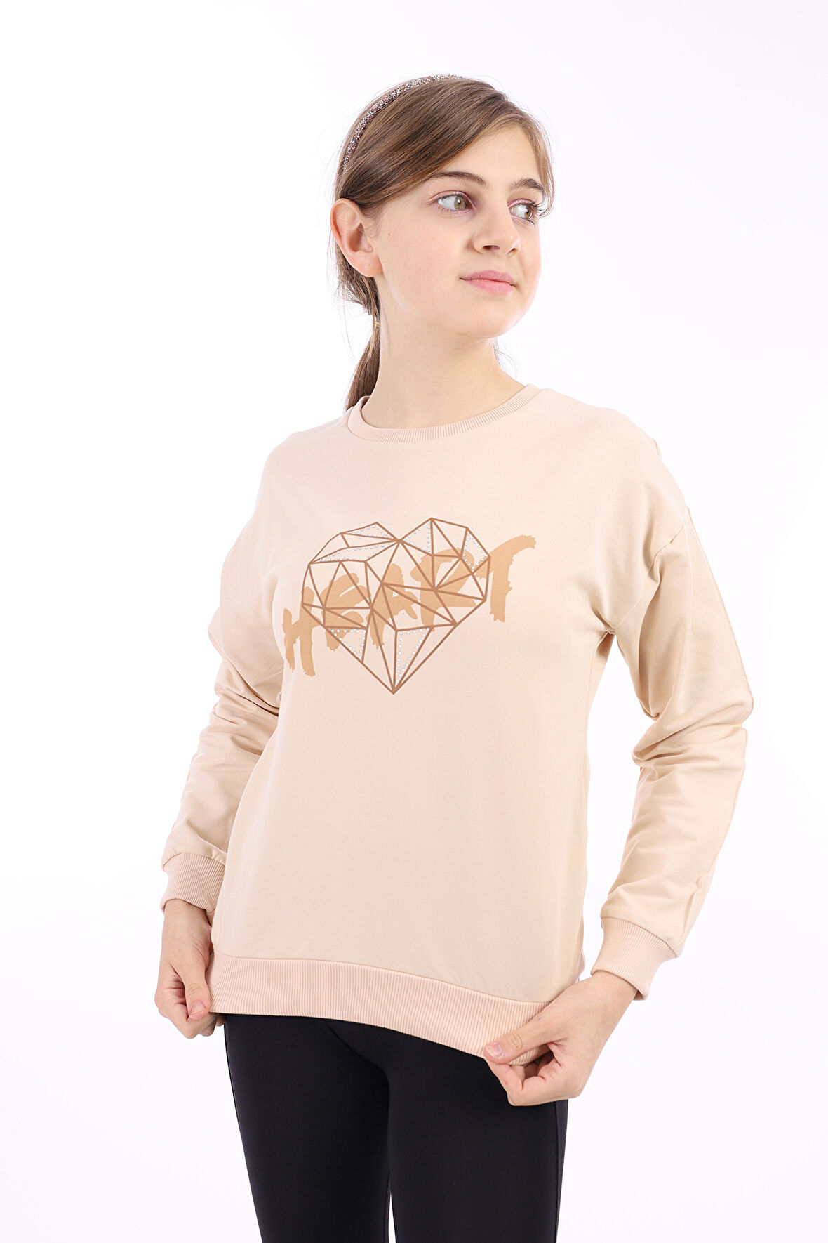 Toontoy Kız Çocuk Baskılı Sweatshirt