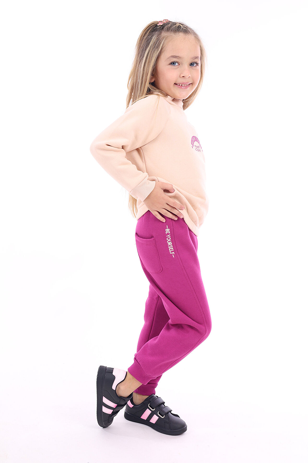 Toontoy Kız Çocuk Baskılı Eşofman Takım