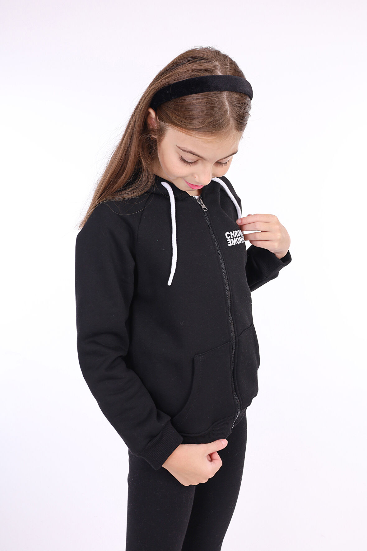 Toontoy Kız Çocuk Baskılı Hırka