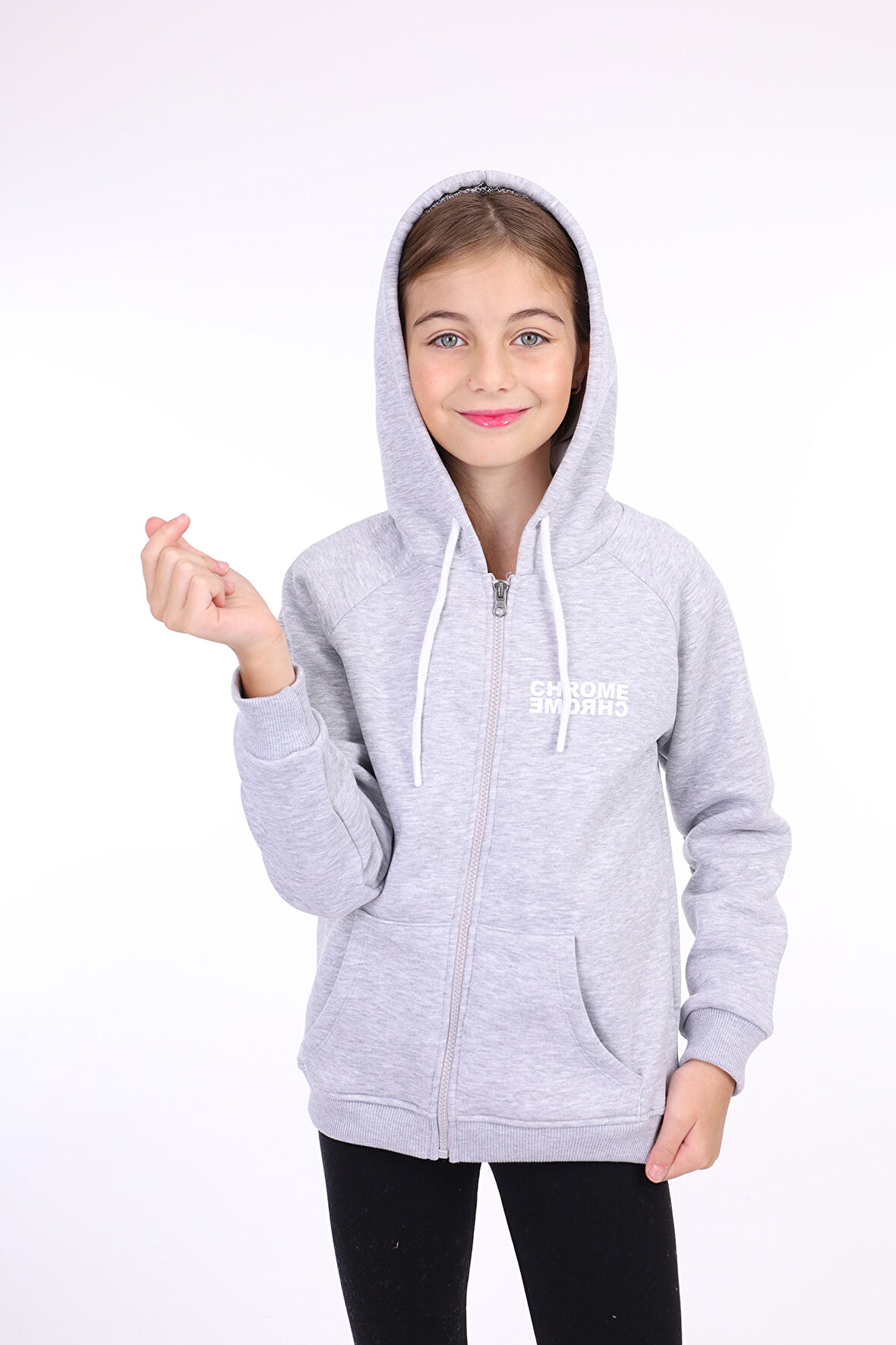 Toontoy Kız Çocuk Baskılı Hırka