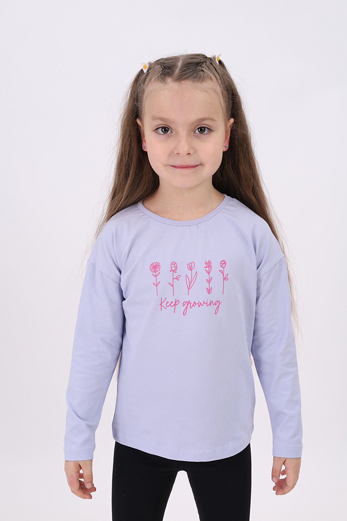 Toontoy Kız Çocuk Baskılı Tişört