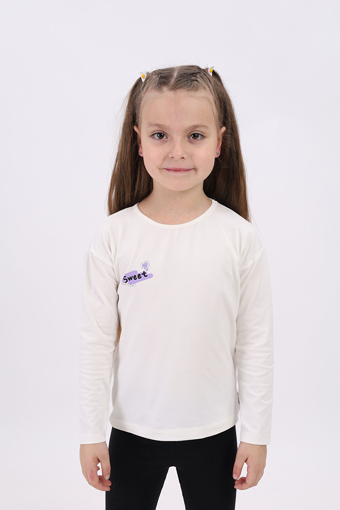 Toontoy Kız Çocuk Baskılı Tişört