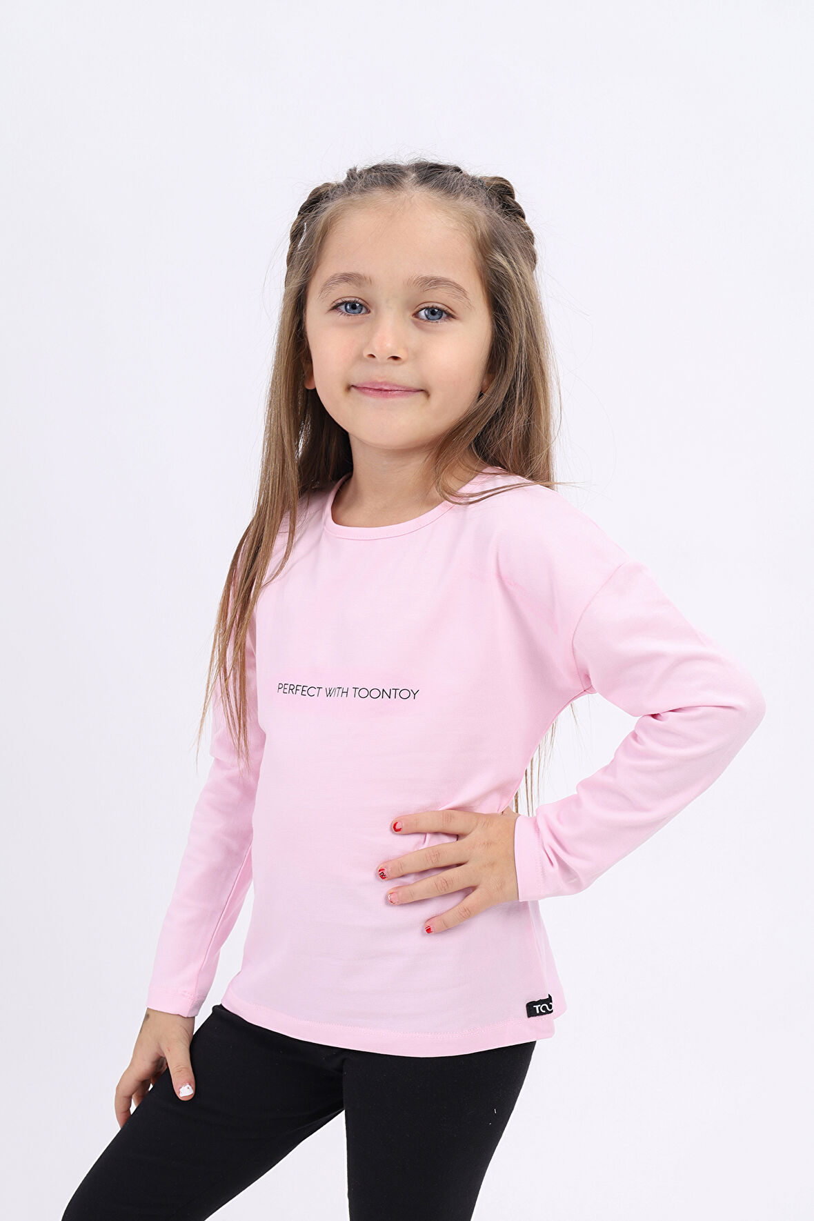 Toontoy Kız Çocuk Baskılı Tişört