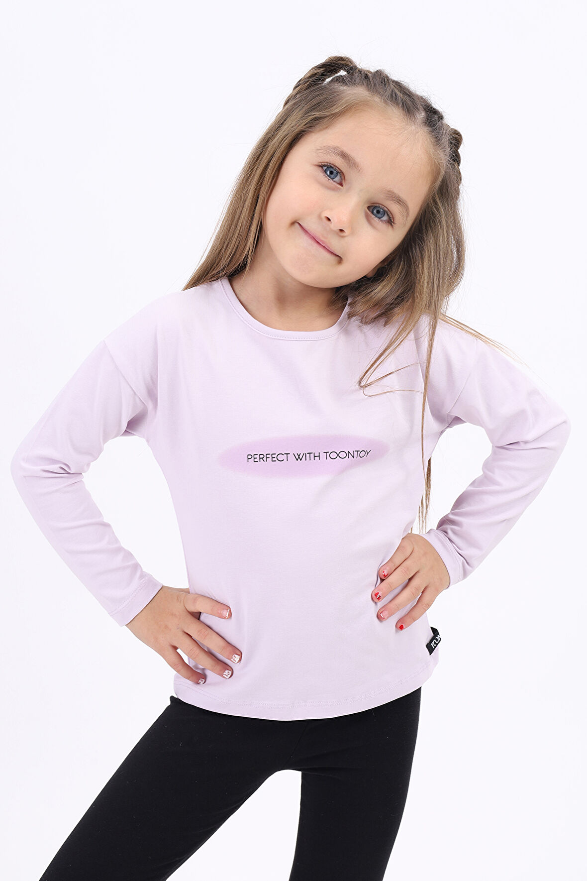 Toontoy Kız Çocuk Baskılı Tişört