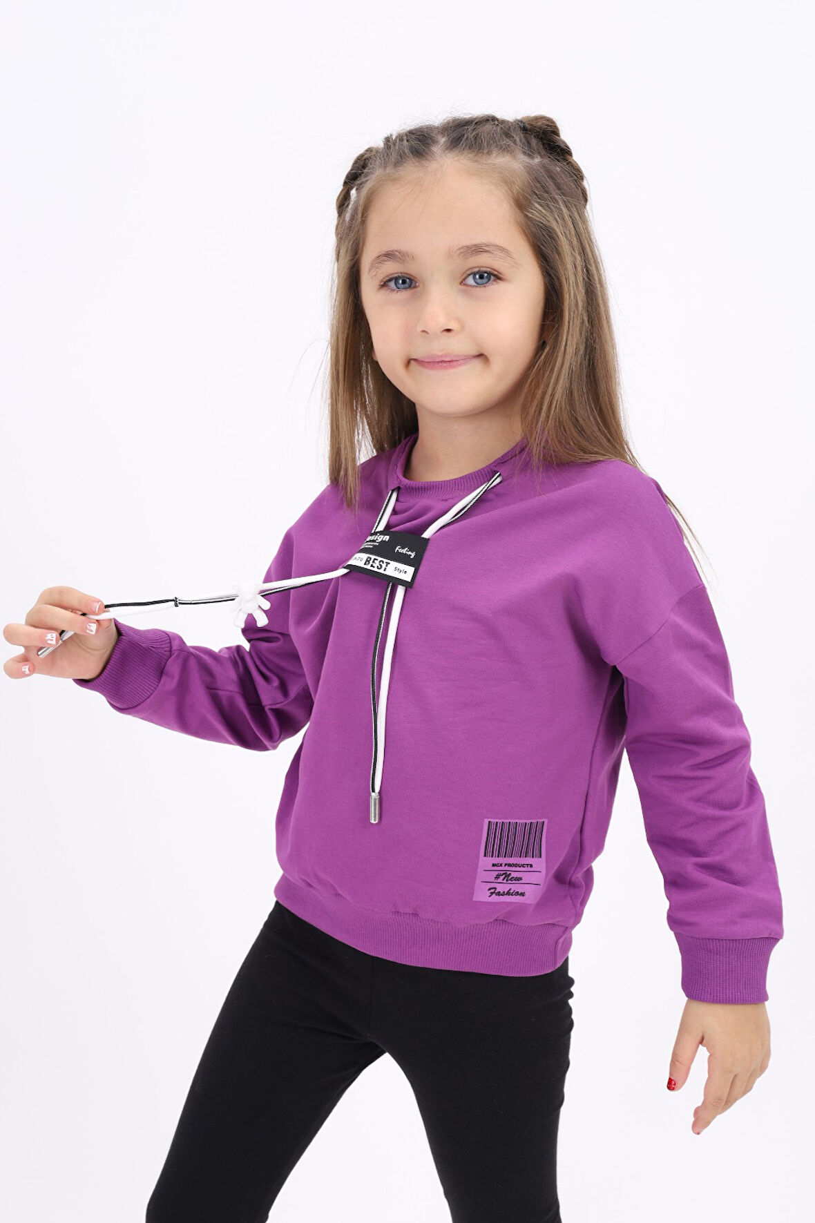 Toontoy Kız Çocuk Baskılı Sweatshirt