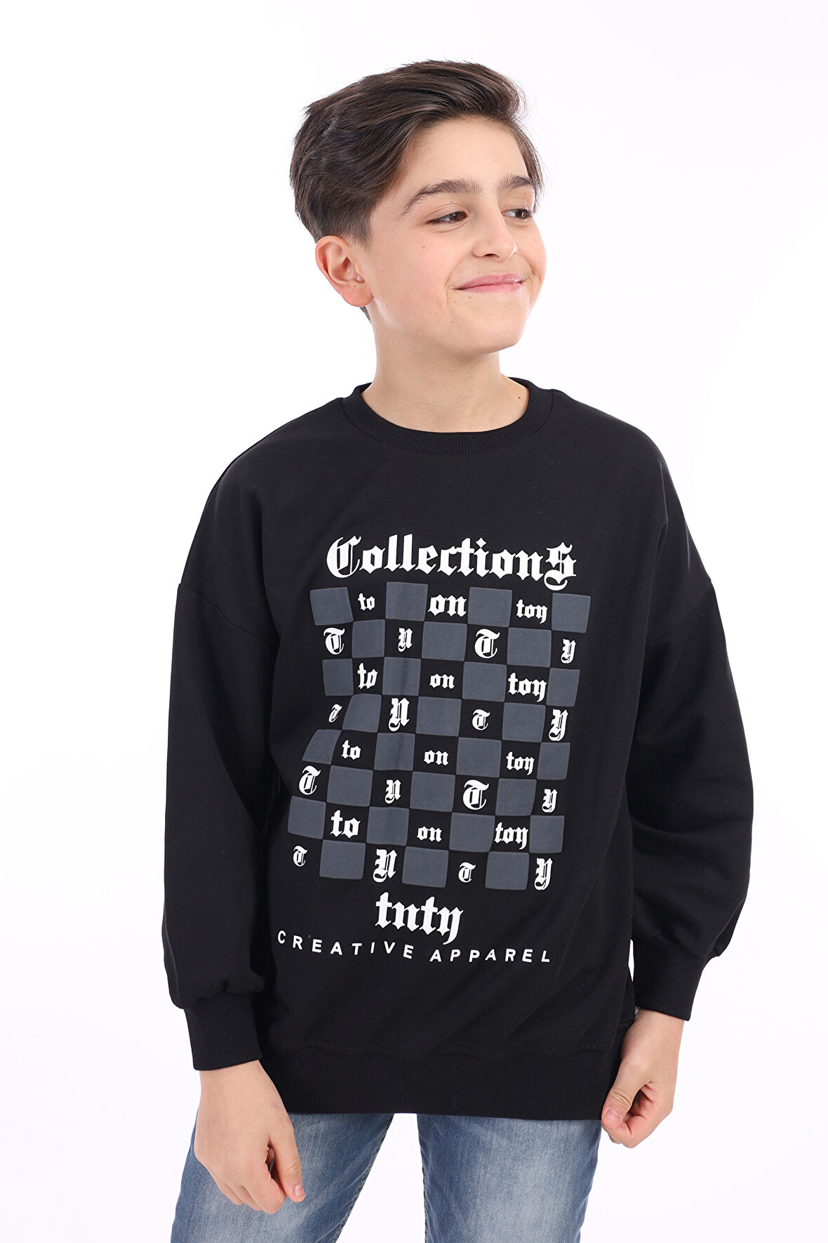 Toontoy Erkek Çocuk Baskılı Sweatshirt