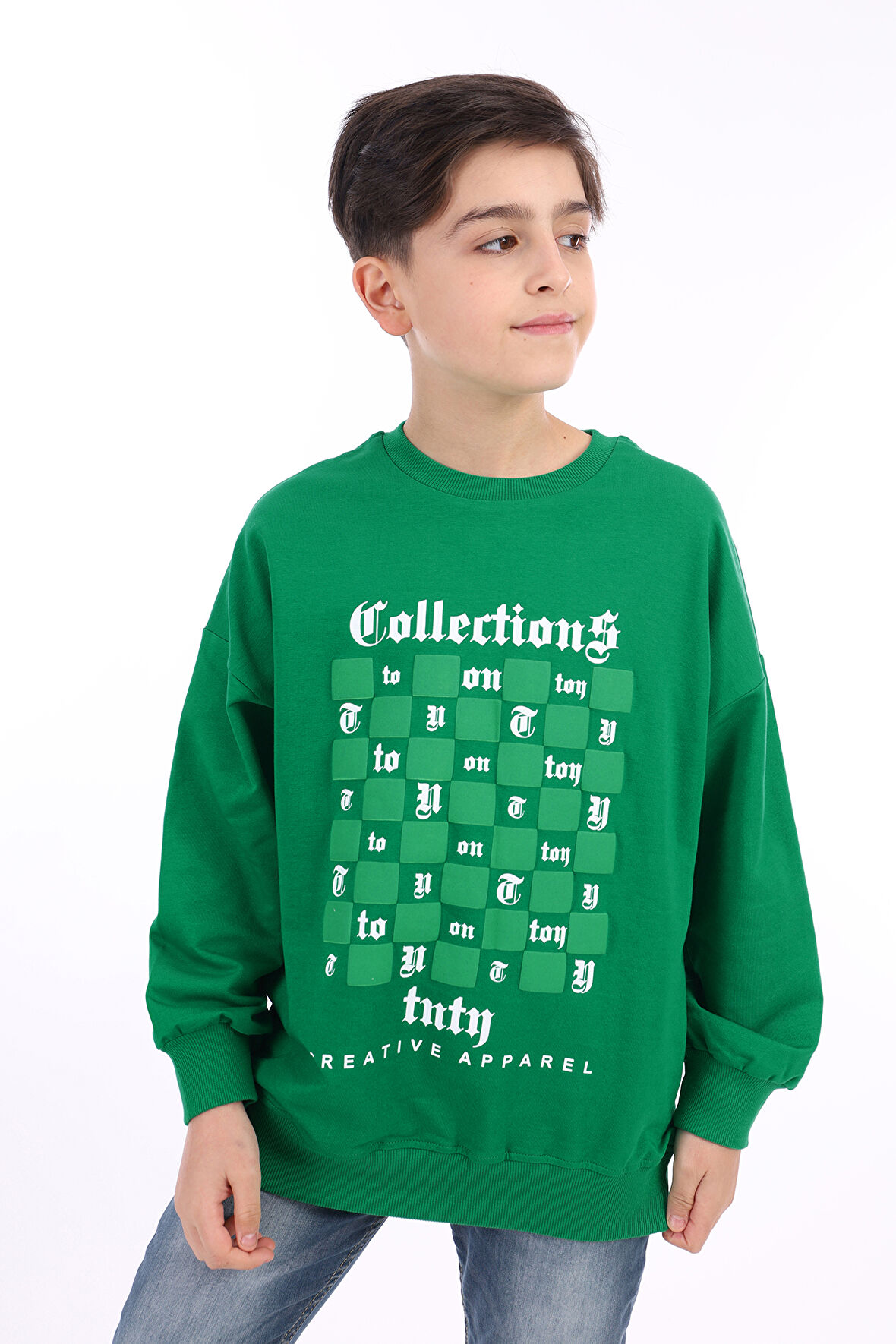 Toontoy Erkek Çocuk Baskılı Sweatshirt