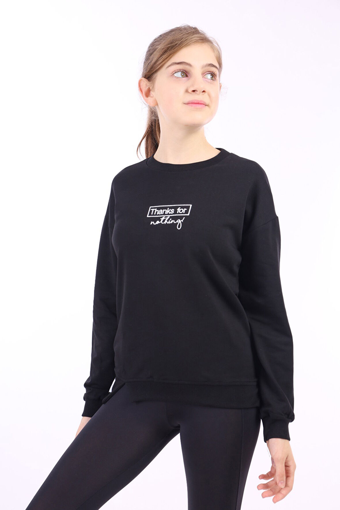 Toontoy Kız Çocuk Baskılı Sweatshirt