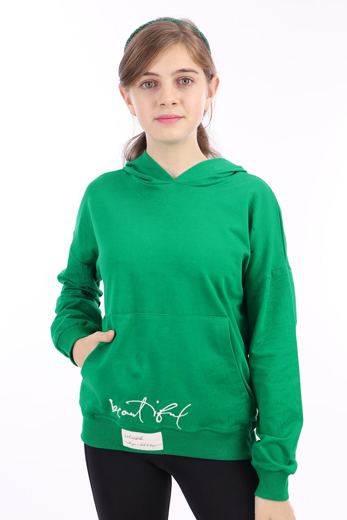 Toontoy Kız Çocuk Nakışlı Sweatshirt