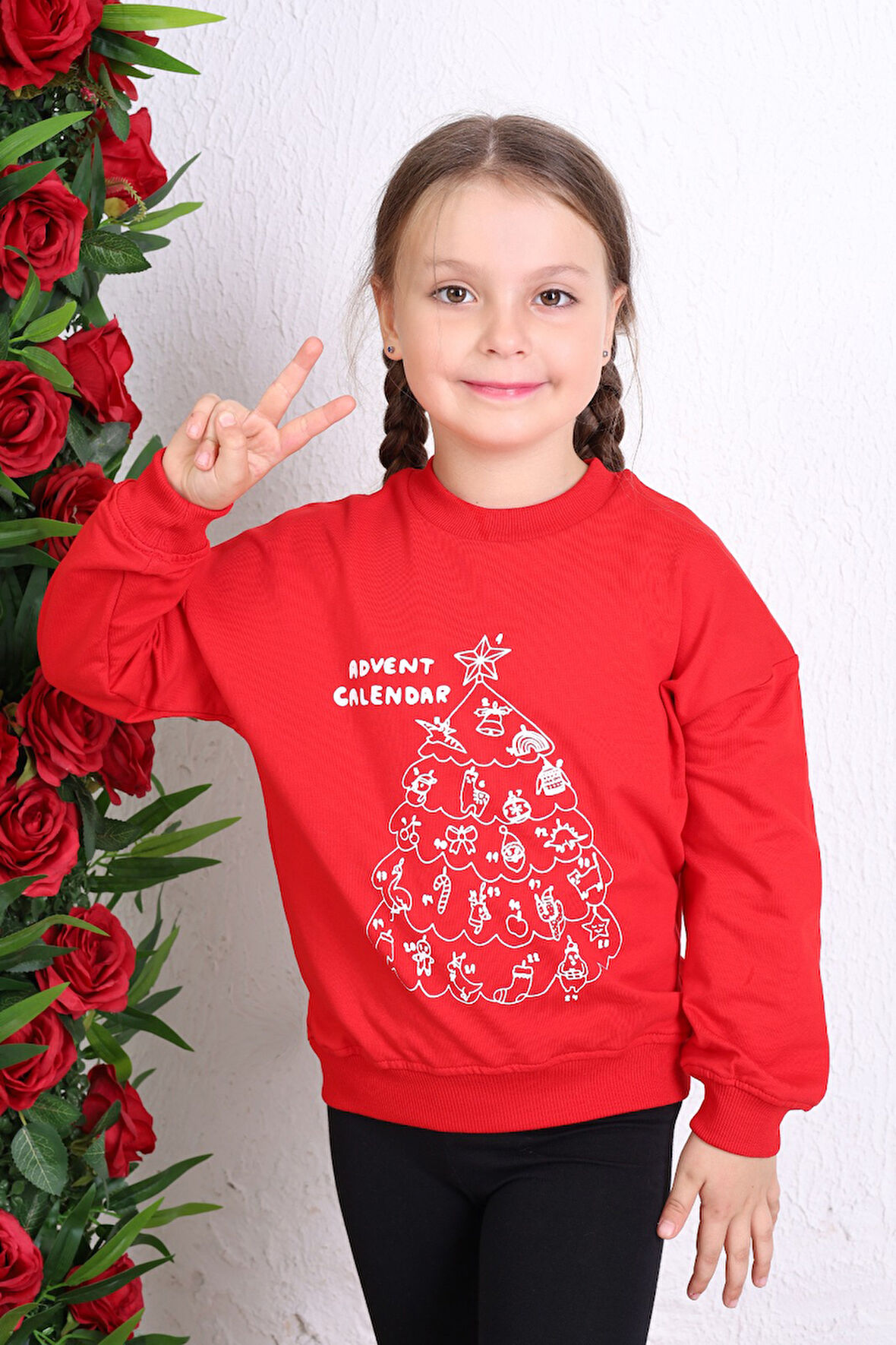 Toontoy Kız Çocuk Baskılı Sweatshirt