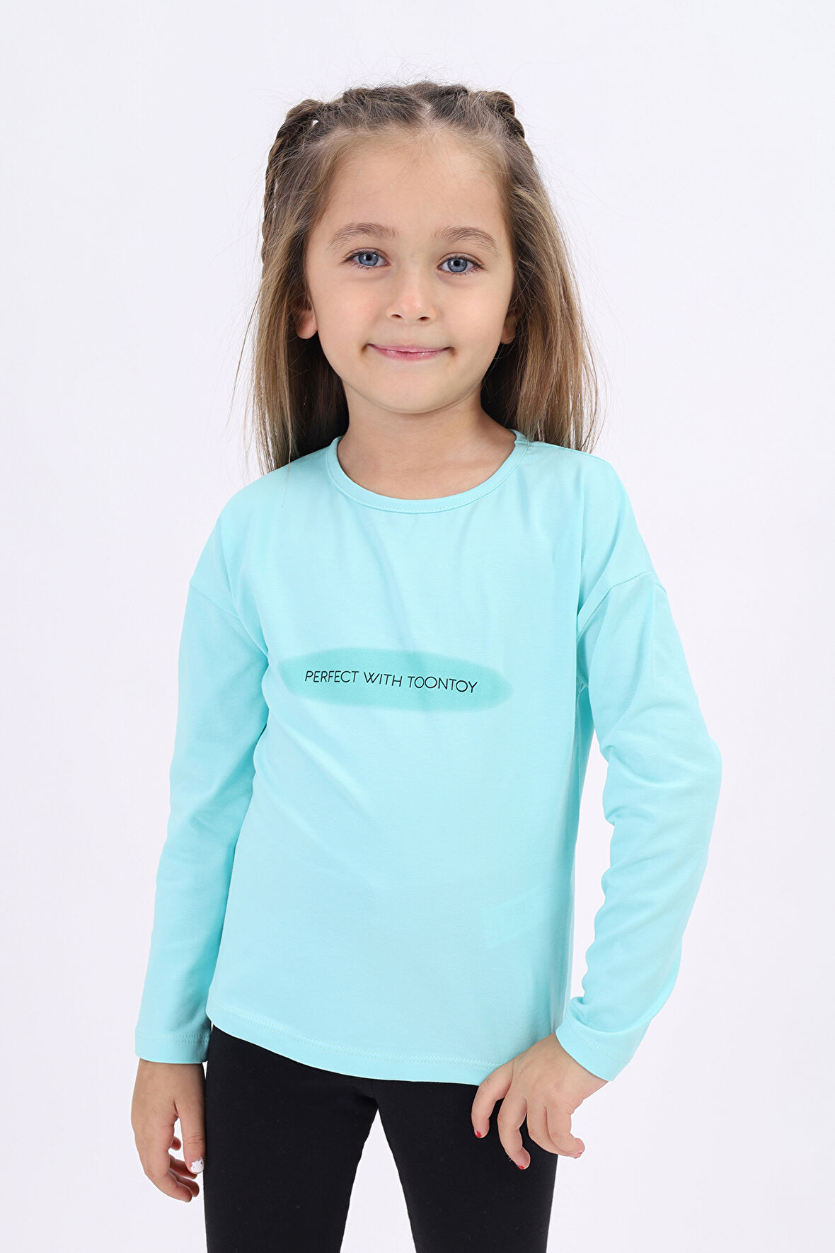Toontoy Kız Çocuk Baskılı Tişört