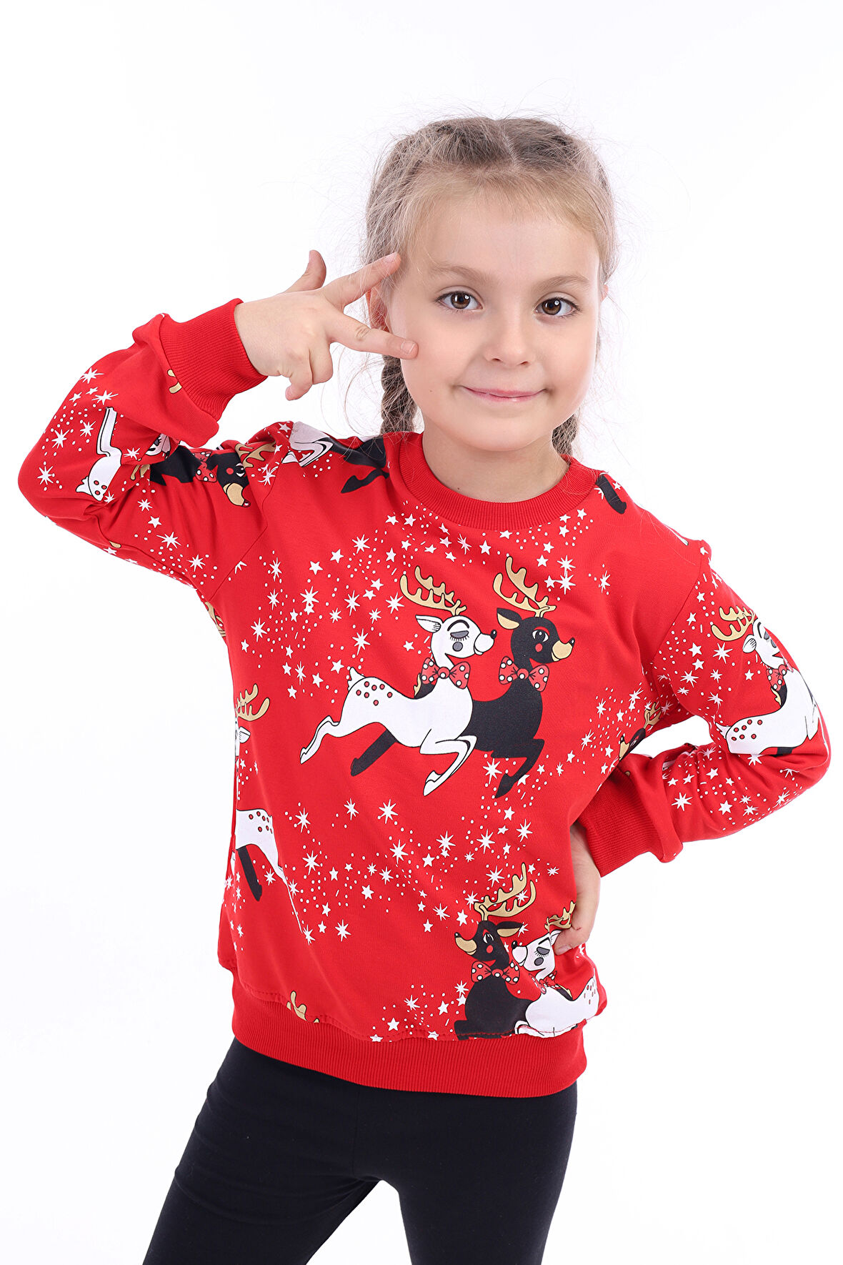 Toontoy Kız Çocuk Baskılı Sweatshirt