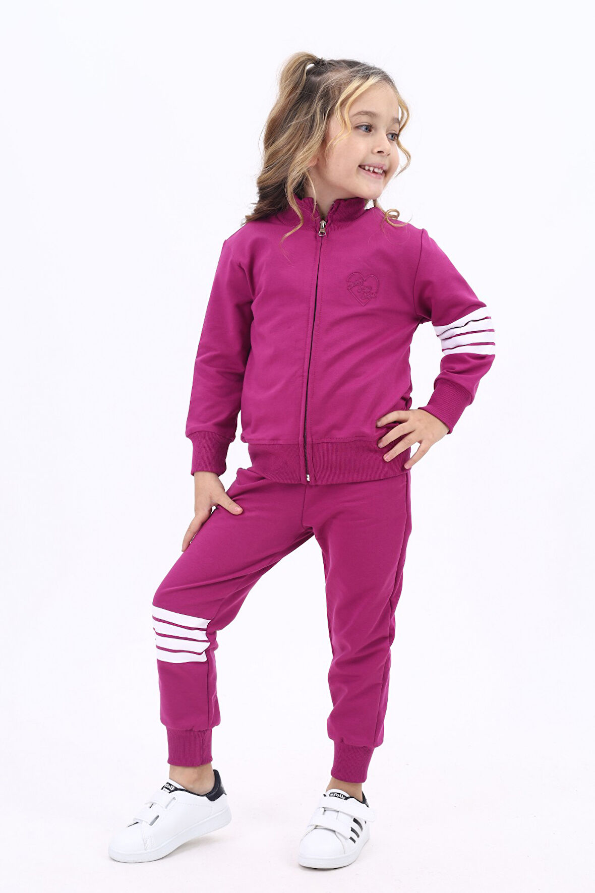 Toontoy Kız Çocuk Nakışlı Eşofman Takım