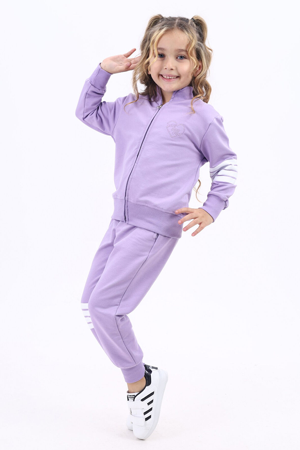 Toontoy Kız Çocuk Nakışlı Eşofman Takım