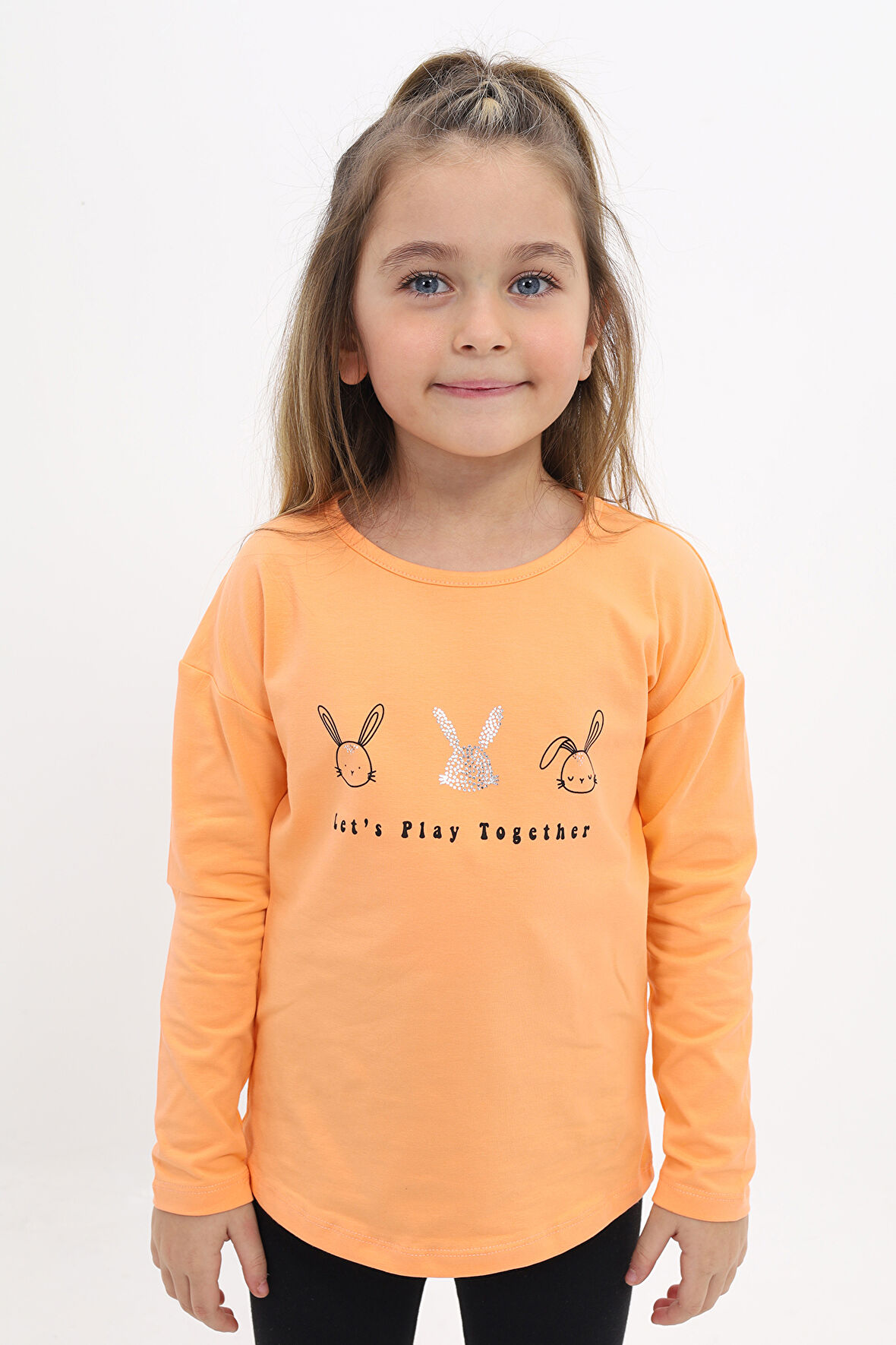 Toontoy Kız Çocuk Baskılı Tişört