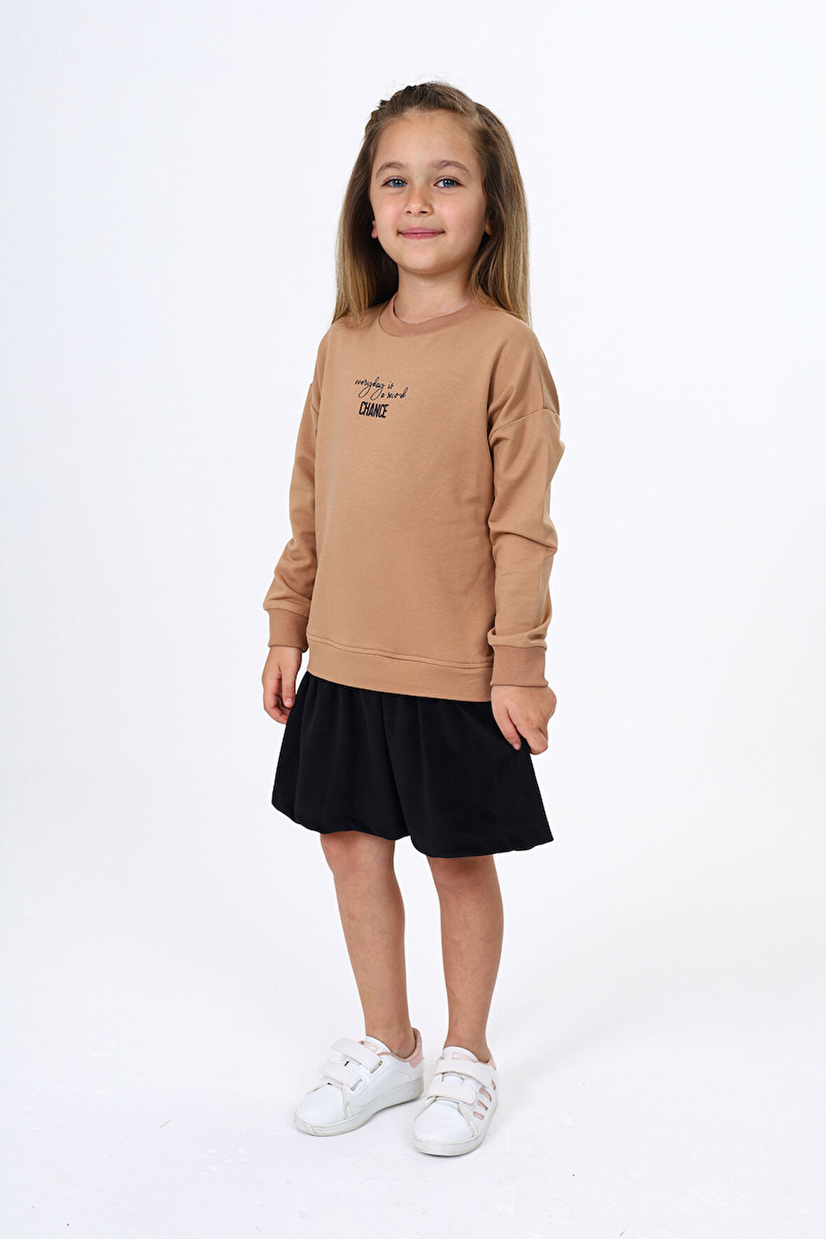 Toontoy Kız Çocuk Baskılı Elbise