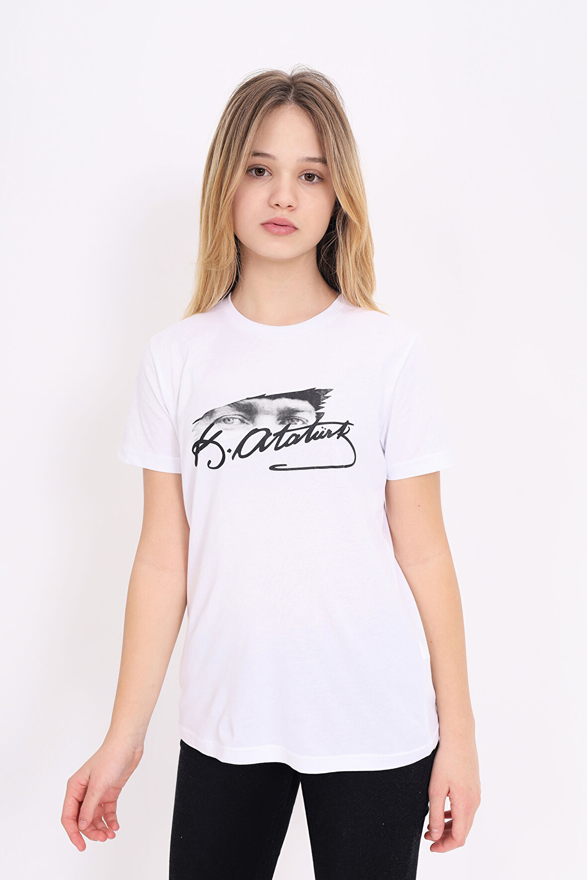 Toontoy Unisex Çocuk Atatürk Baskılı Tişört