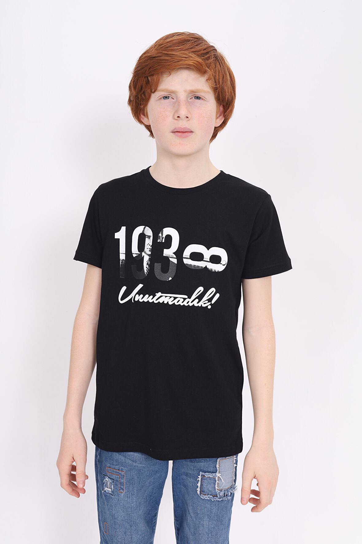 Toontoy Unisex Çocuk Atatürk Baskılı Tişört