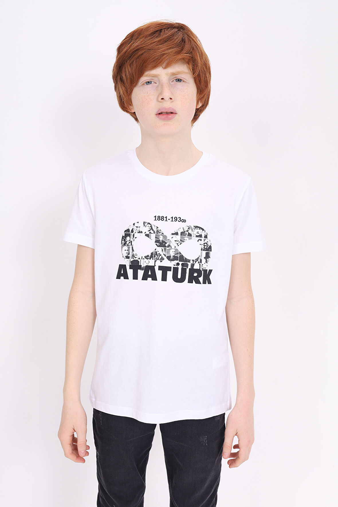 Toontoy Unisex Çocuk Atatürk Baskılı Tişört