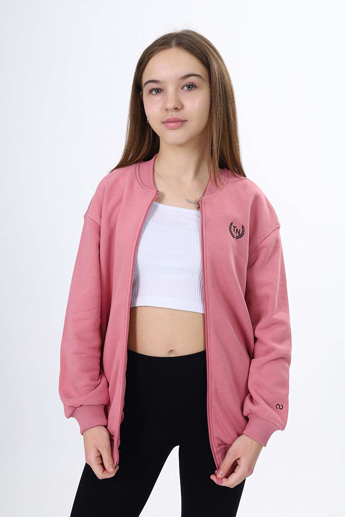 Toontoy Kız Çocuk Baskılı Hırka