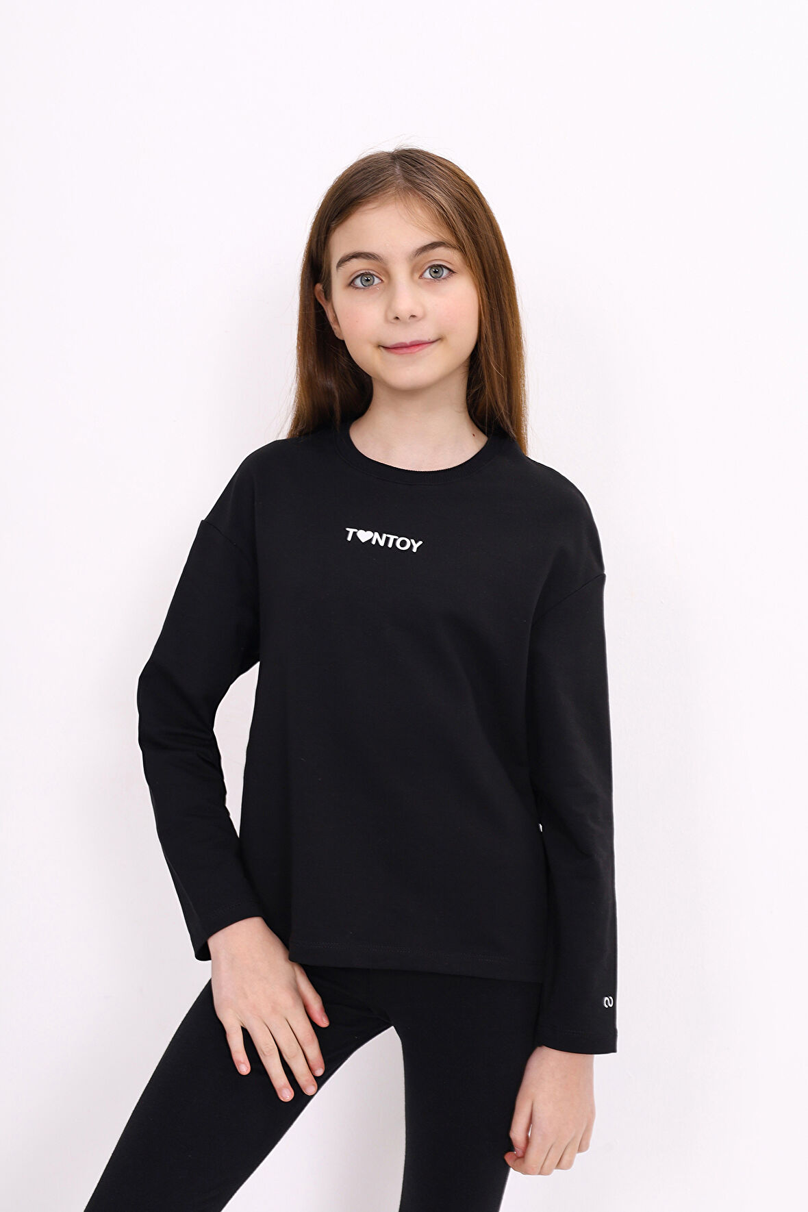 Toontoy Kız Çocuk Baskılı Tişört