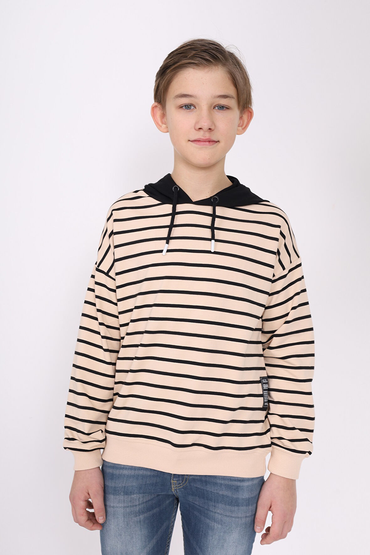 Toontoy Erkek Çocuk Çizgili Sweatshirt