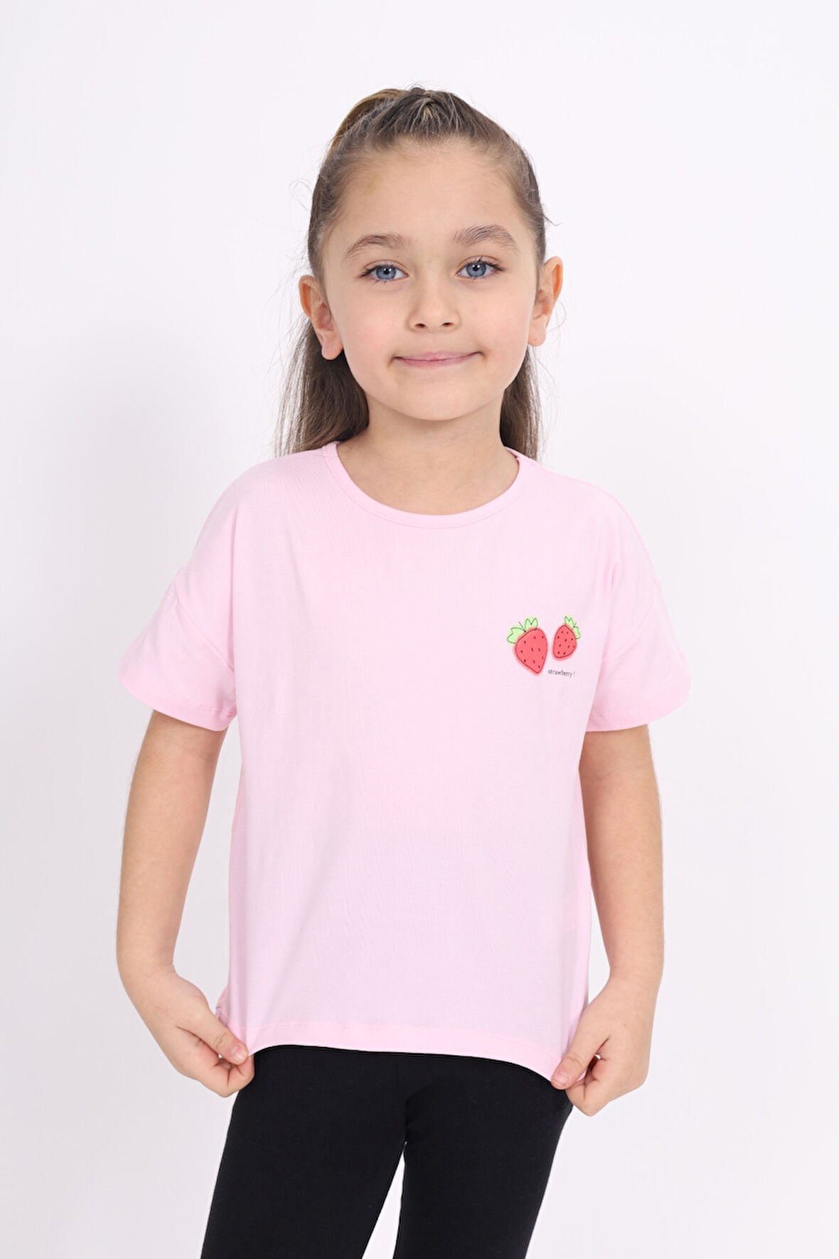 Toontoy Kız Çocuk Baskılı Tişört