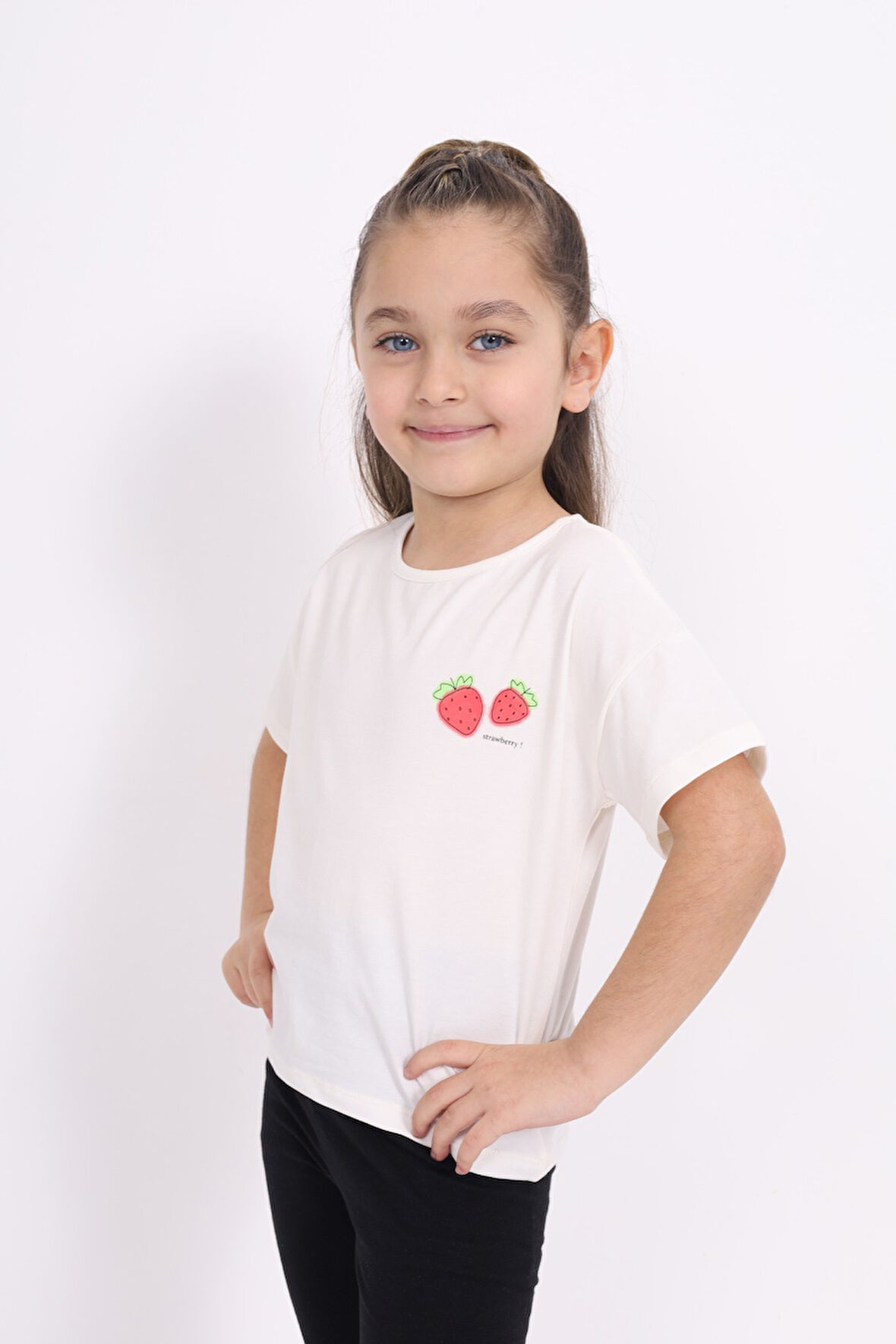 Toontoy Kız Çocuk Baskılı Tişört