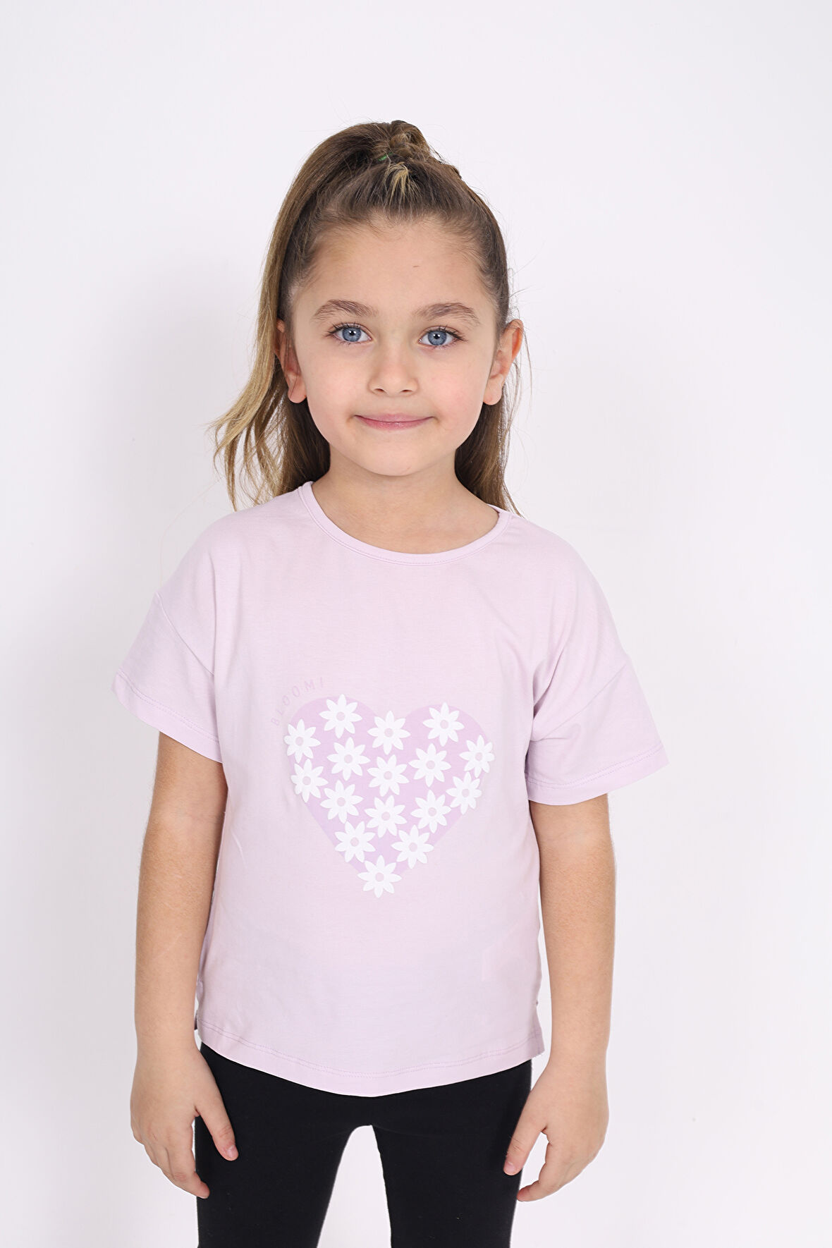 Toontoy Kız Çocuk Baskılı Tişört