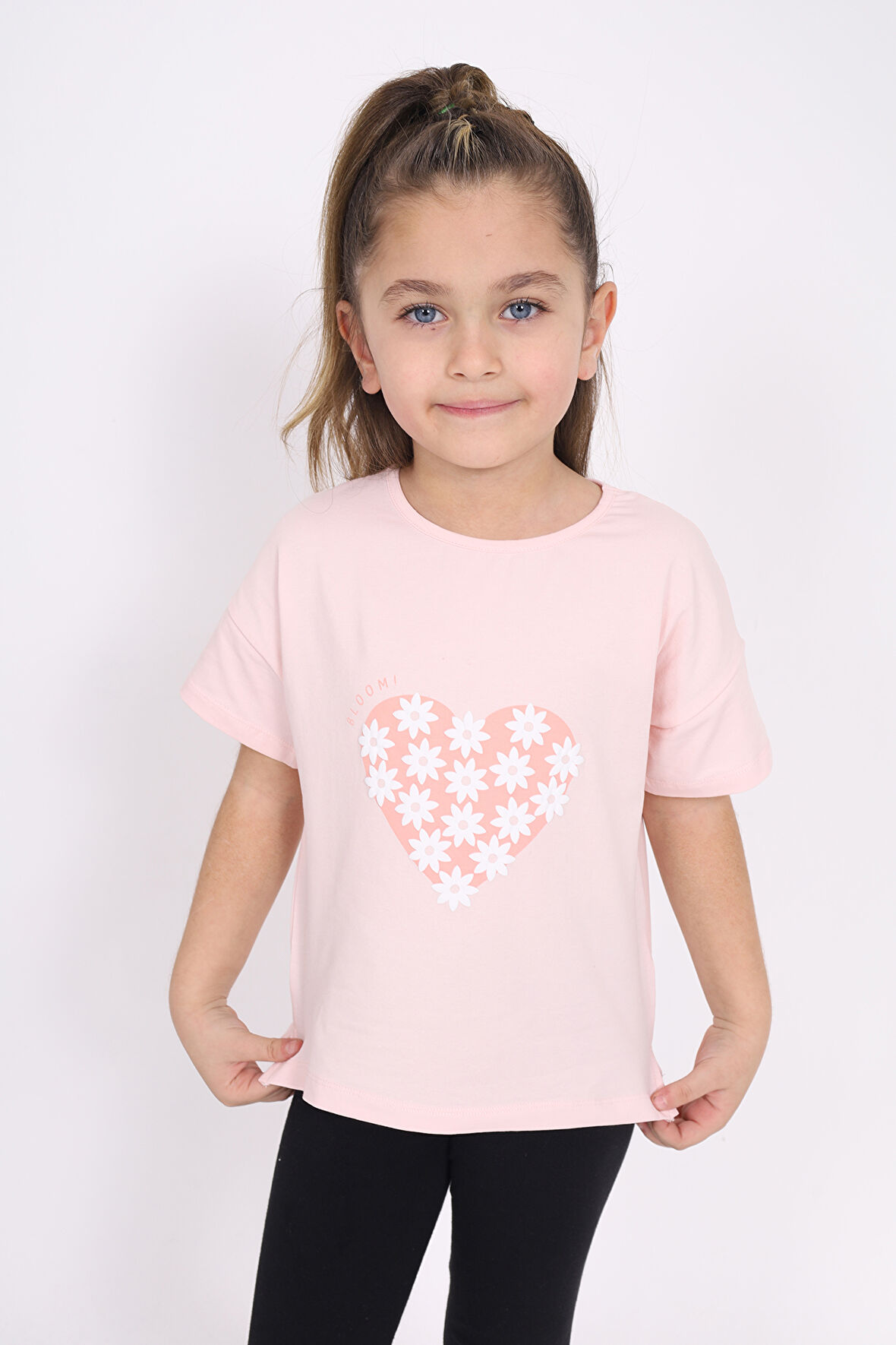 Toontoy Kız Çocuk Baskılı Tişört