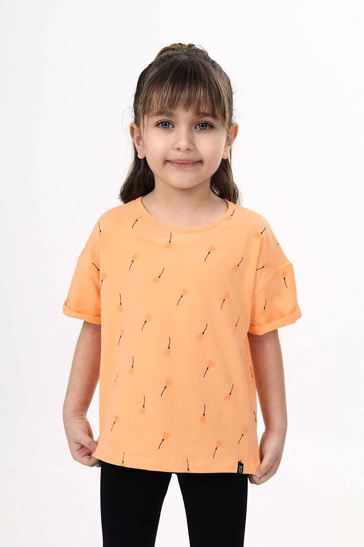 Toontoy Kız Çocuk Baskılı Tişört